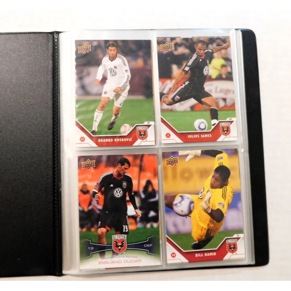 DC United Soccer Team Autographed Collectors Card Album 10 Upper Deck Cards